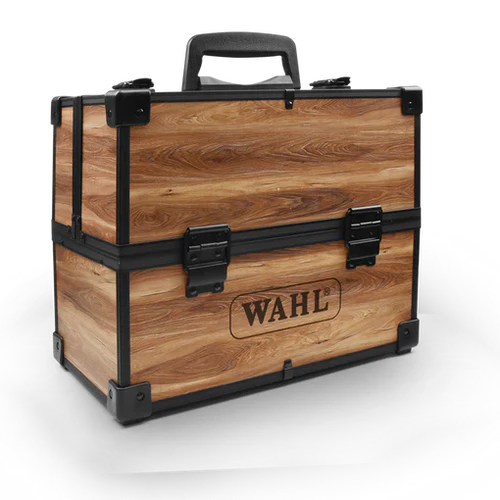 Wahl Wooden Tool Box Storage Case – Large for Professional Barber Tools