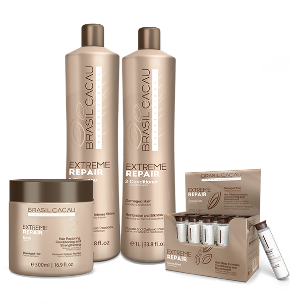Brasil Cacau Extreme Repair Shampoo & Conditioner 1L Bundle