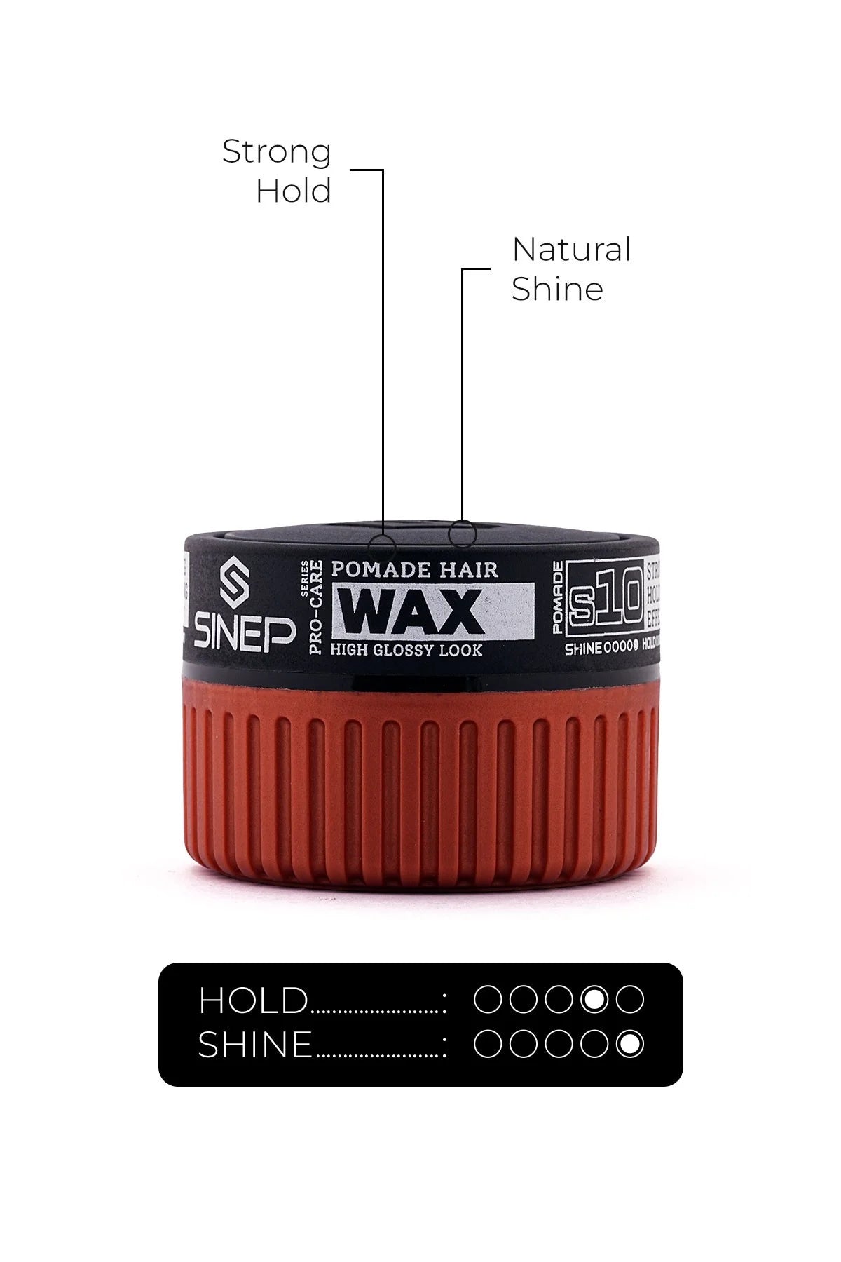 SINEP Pomade Hair Wax 150ml Strong Hold Natural Shine Hair Styling Wax