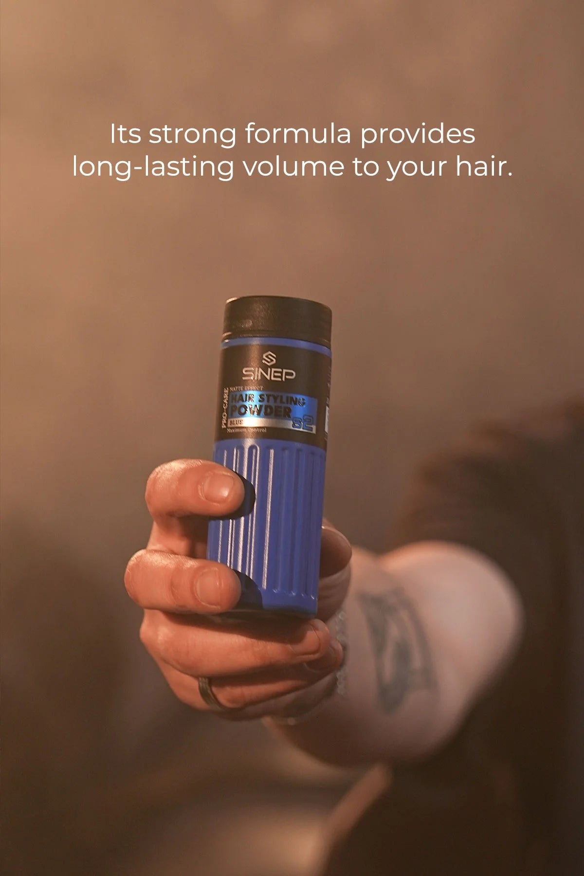 SINEP Blue Hair Styling Powder Wax Strong Hold Volumizing Powder Wax 20g