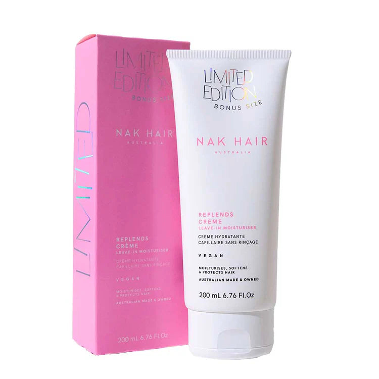 Nak Hair Replends Creme Leave in Moisturiser 200ml Bonus Size