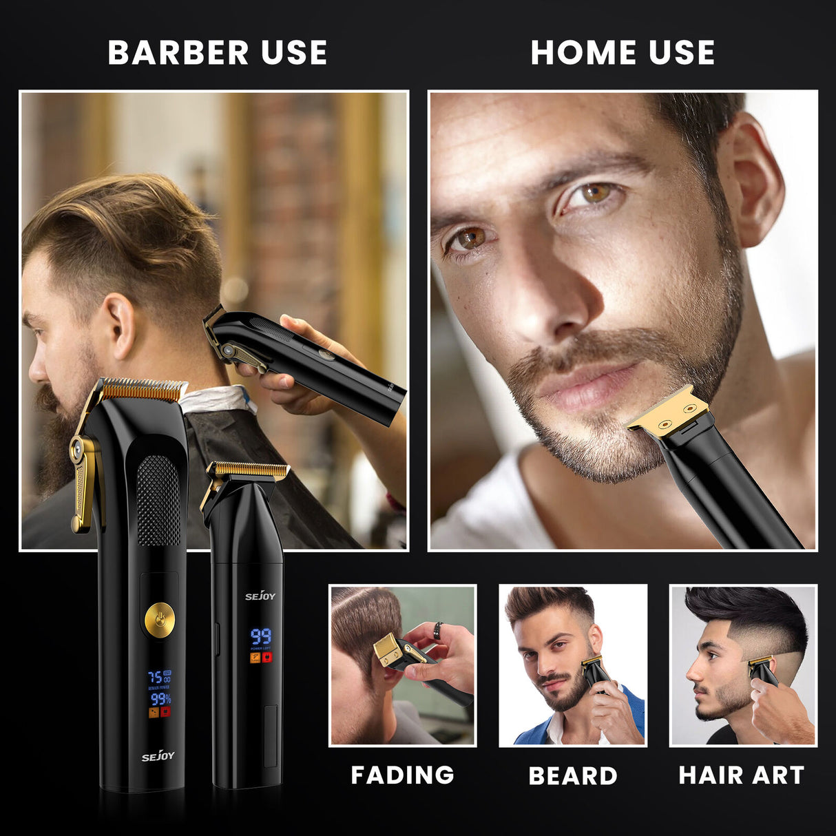 NBHS Professional Hair Clippers & Trimmer Kit Hair Clippers for Men