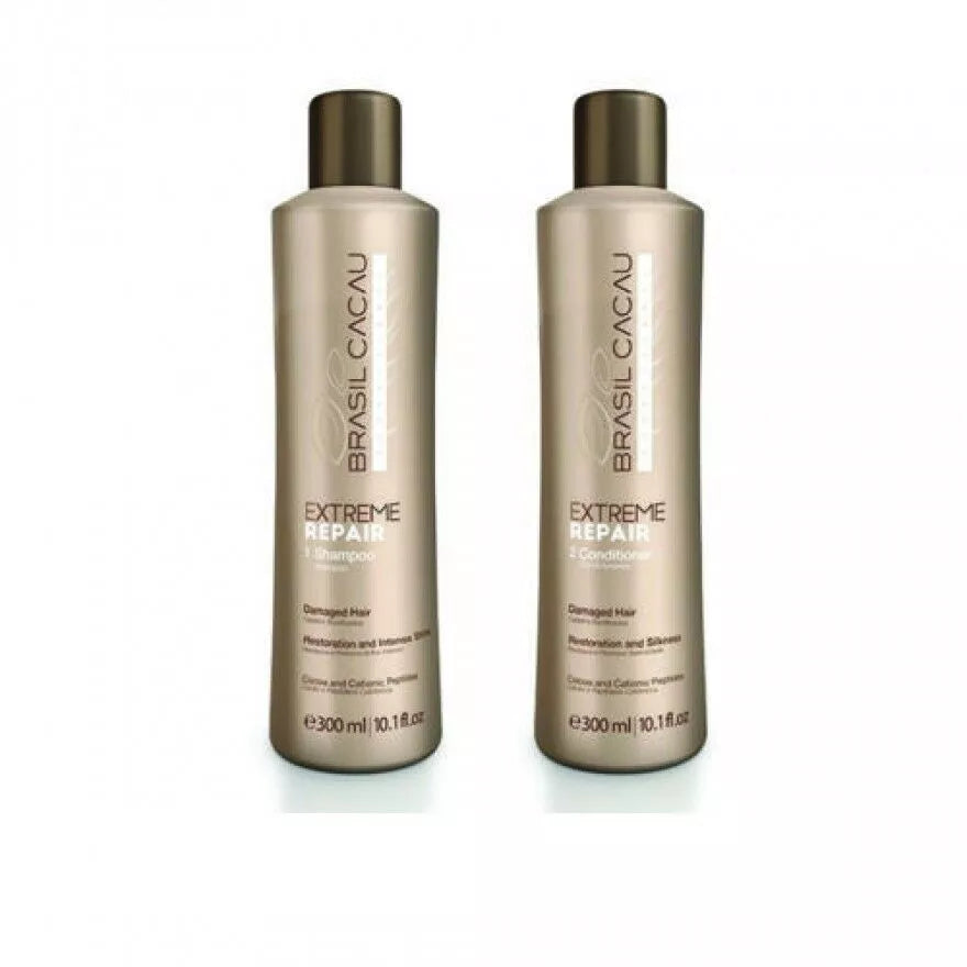 Brasil Cacau Extreme Repair Shampoo & Conditioner Duo – 300ml