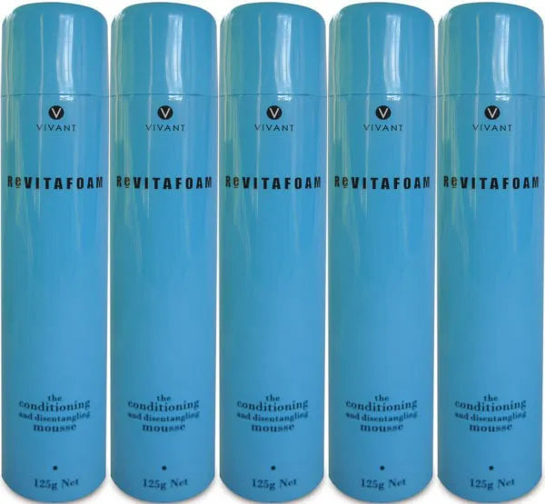 5x Vivant Revitafoam Conditioning & Disentangling Mousse 125g
