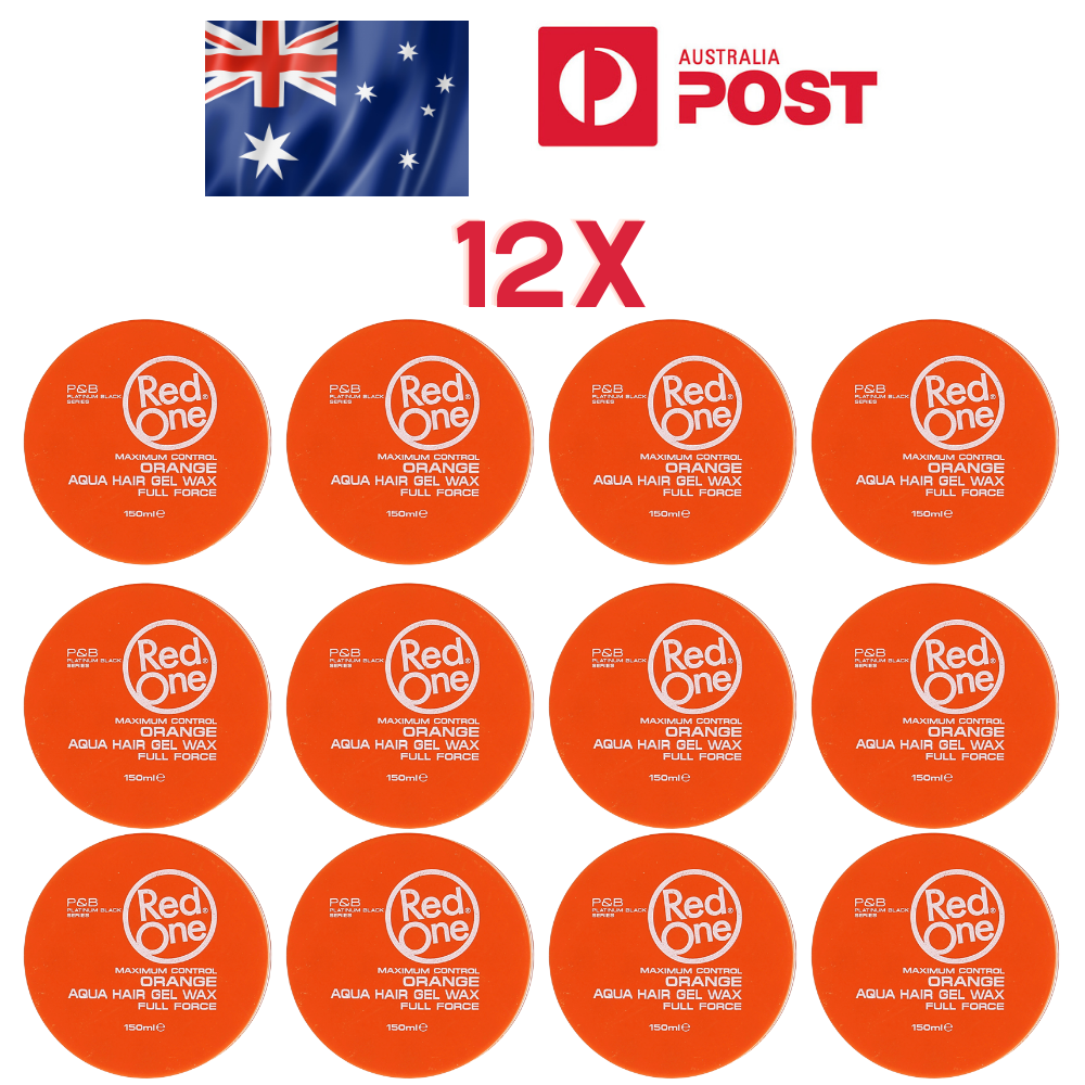 12x RedOne Orange Hairstyling Wax full force Red One 150ml