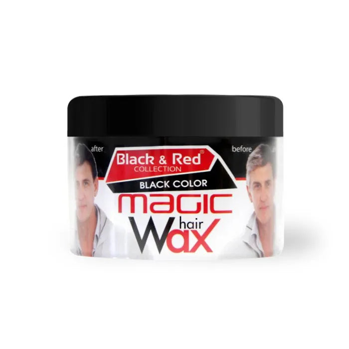 Black & Red – Magic Black Hair Color Wax – White Cover (100ml)