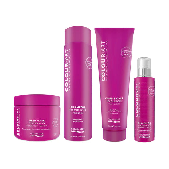 Natural Look Colour Art Hair Care Set – Shampoo, Conditioner, Oil & Mask