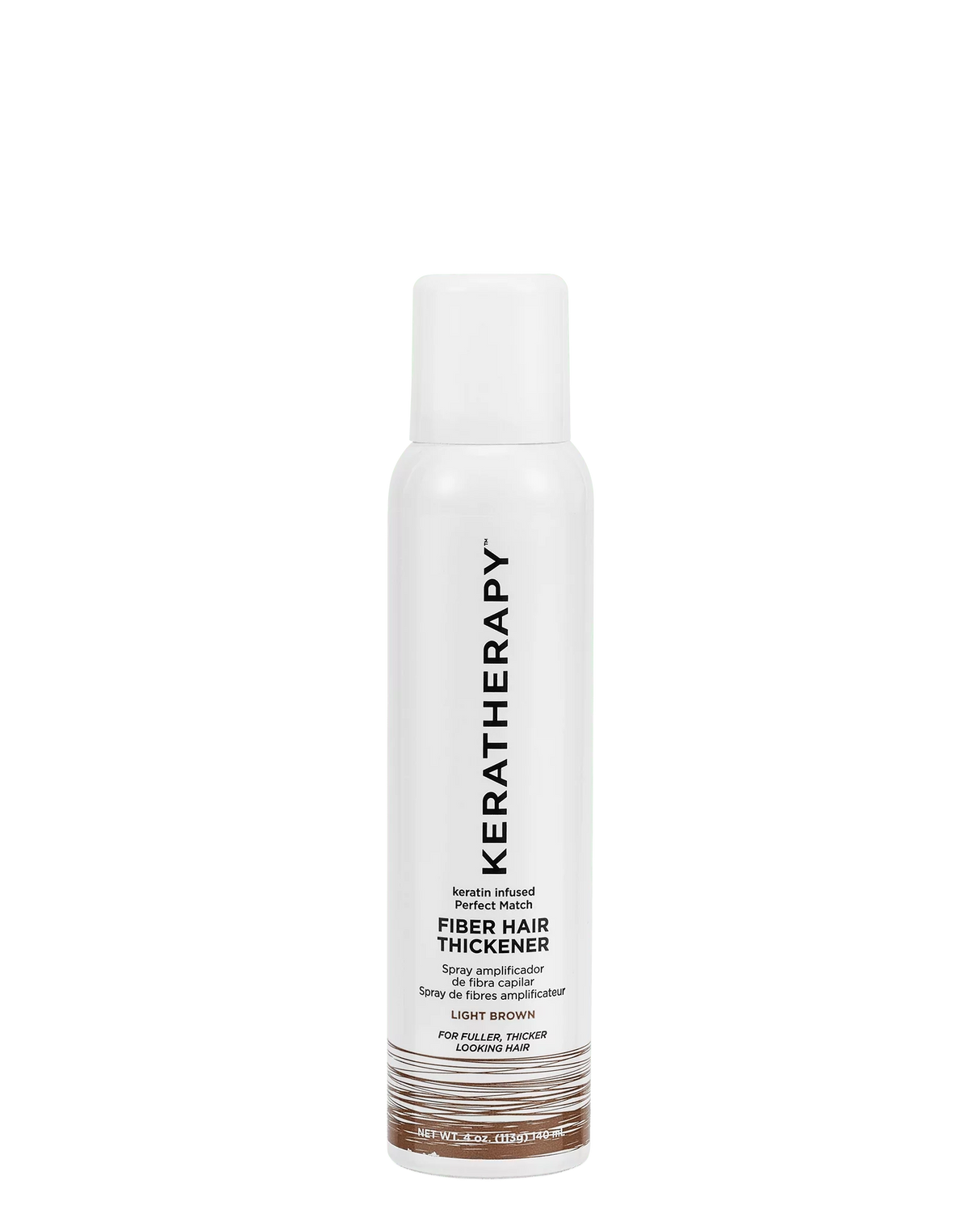 Keratherapy Fiber Hair Thickener - Light Brown 140ml