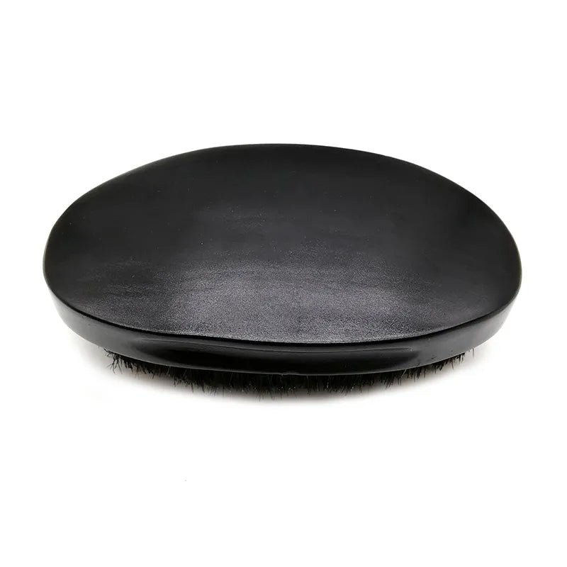 Oval Shaped Beard Styling Brush Black