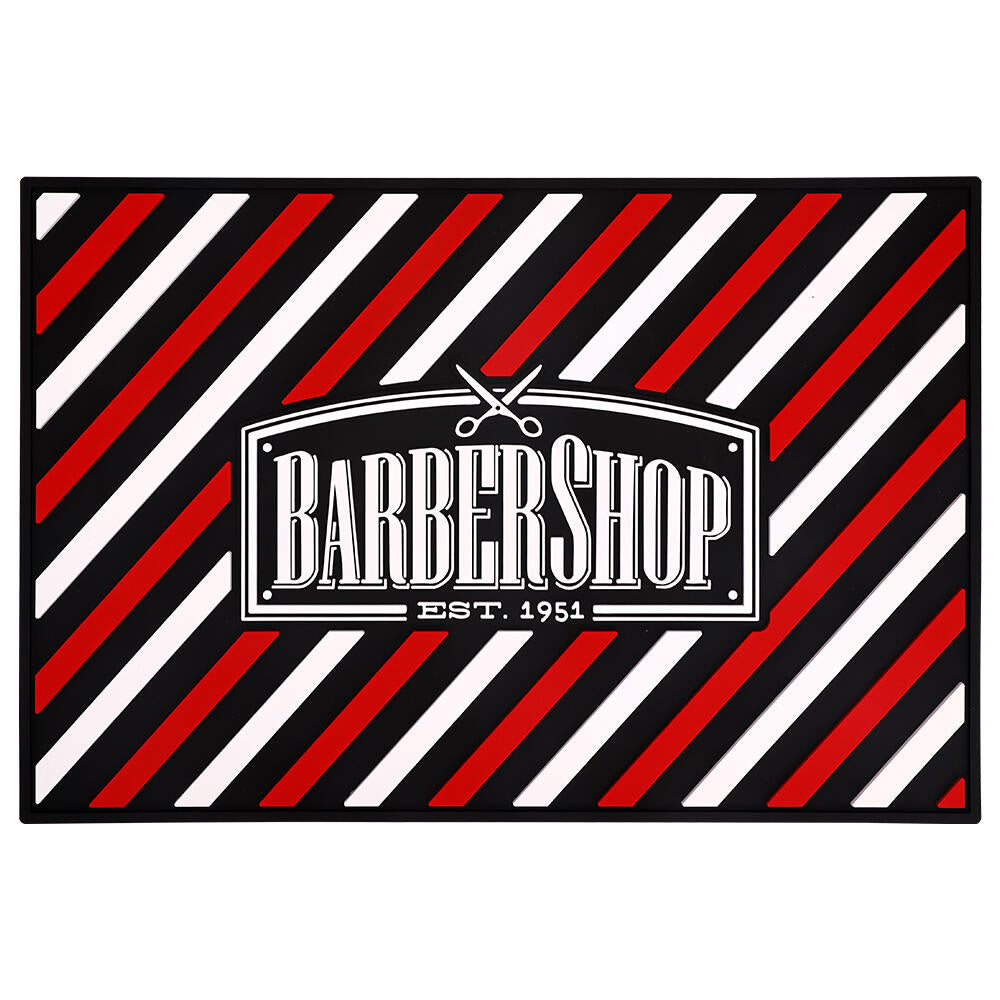 Barber Shop Tool Mat Large Red+Blk NL10