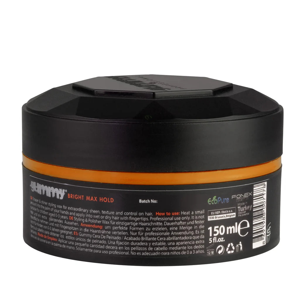 Gummy Styling Wax – 150ml Bright Max Hold - Orange