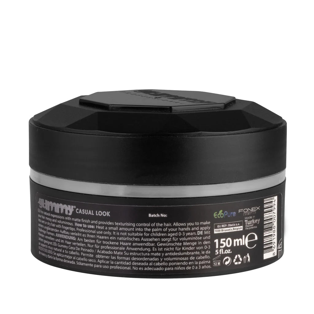 Gummy Styling Wax – 150ml Casual Look - Grey