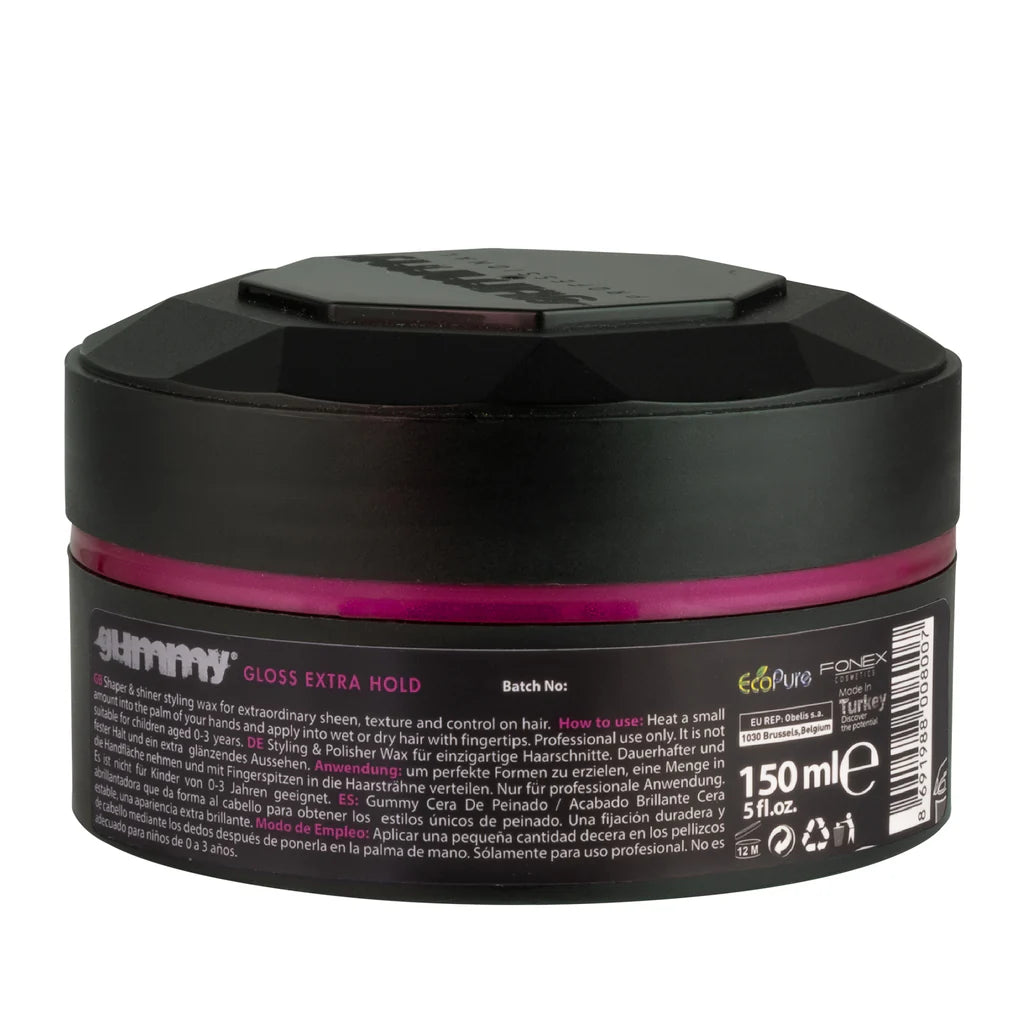 Gummy Styling Wax – 150ml Gloss Extra Hold - Purple