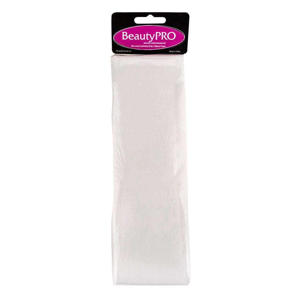 BeautyPRO Salon Disposable Non-Woven Large Wax Strips, 100pk