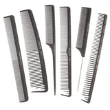 Silver Bullet Carbon Metal Tail Hair Comb