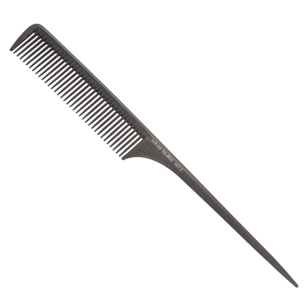 Silver Bullet Carbon Tail Hair Comb