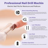 2-in-1 Portable Nail Drill Kit with UV/LED Lamp – Rechargeable, Pro-Grade Manicure Tool NBHS