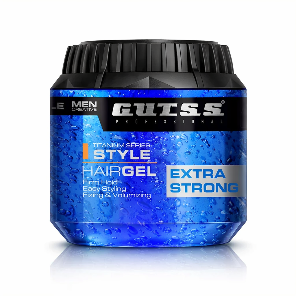 GUTSS Professional Extra Strong Hair Gel 500ml – Long Lasting Firm Hold