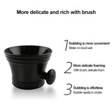 Plastic Shave Mug Bowl with Handle - White