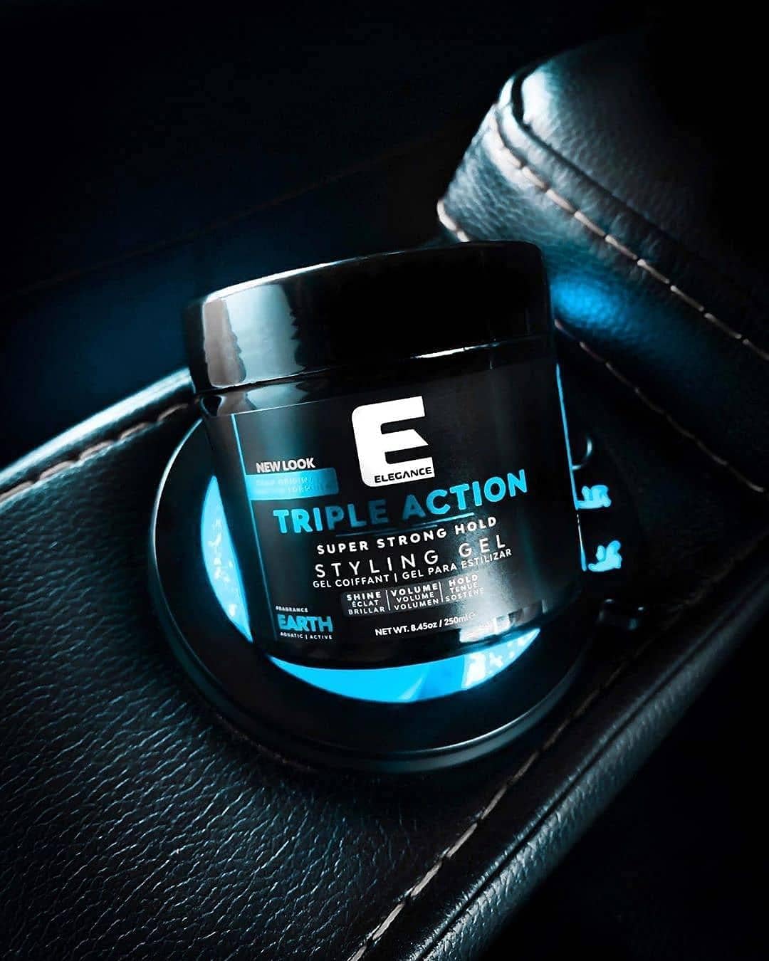 Elegance Triple Action Hair Gel – 500ml Blue