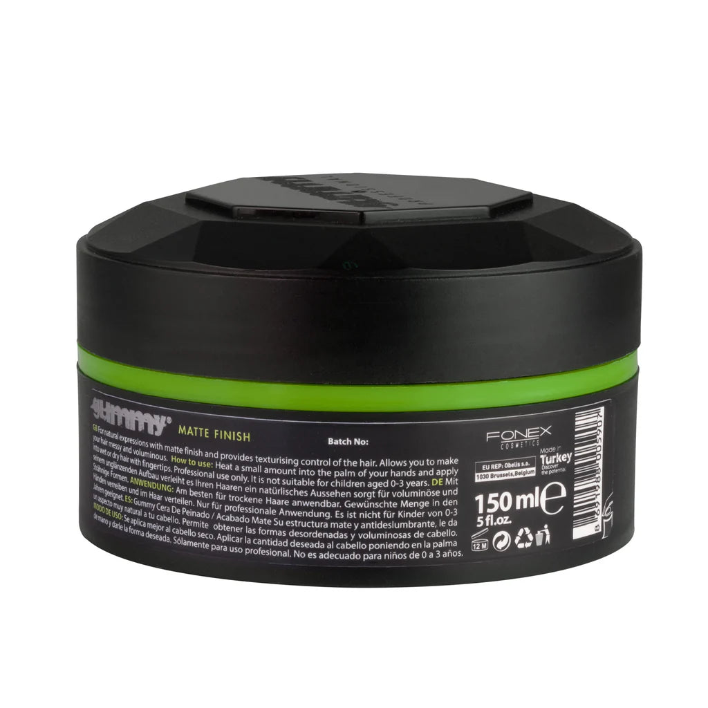 Gummy Styling Wax – 150ml Matte Finish - Green