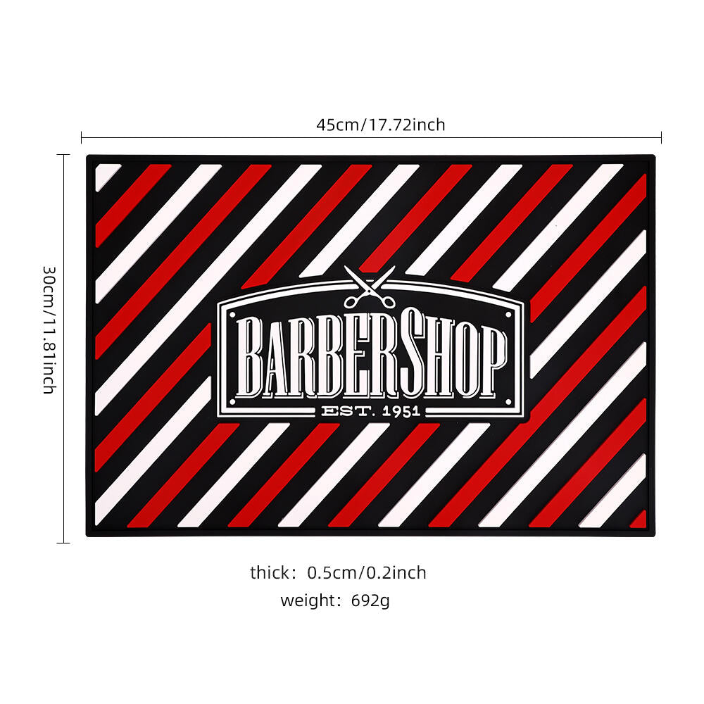 Barber Shop Tool Mat Large Red+Blk NL10