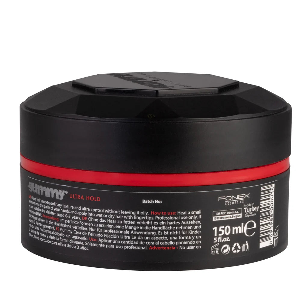 Gummy Styling Wax – 150ml Ultra Hold - Red