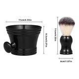 Shaving Soap Mug Bowl with Handle & Shaving Brush – 2-Piece Set