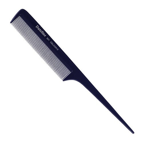 Dateline Professional Blue Celcon 501 Fine Plastic Tail Comb 20cm