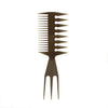 3 Sided Hair Style Comb Afro Wide Tooth Comb - N06-1