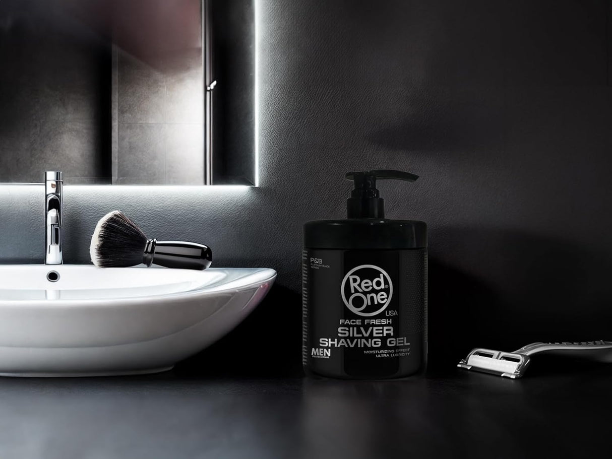 RedOne Shaving Gel Silver– Barber Silver - Shaving gel 1000 ml