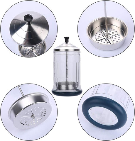 Salon Disinfecting Jar 21 Oz with Removable Basket and Stainless Steel Parts