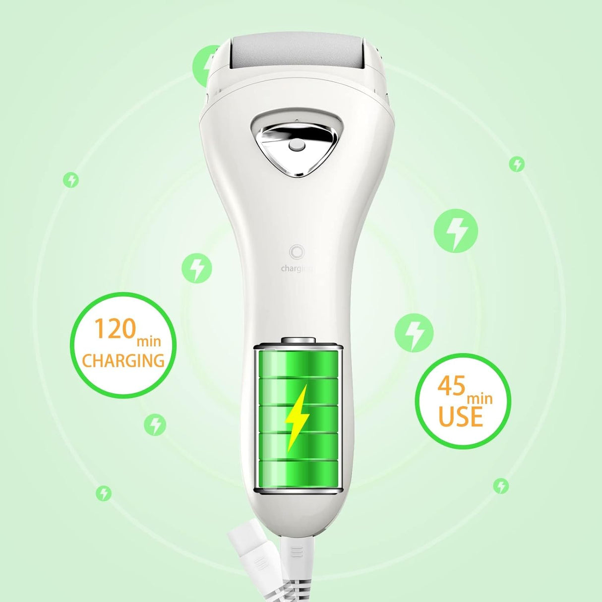 Rechargeable Electric Foot Callus Remover – Waterproof Pedicure Tool for Cracked, Dry Skin NBHS
