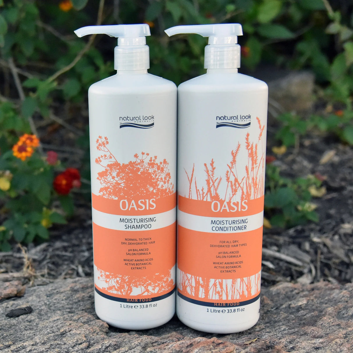 Natural Look Oasis Moisturising Shampoo & Conditioner 1L Bundle