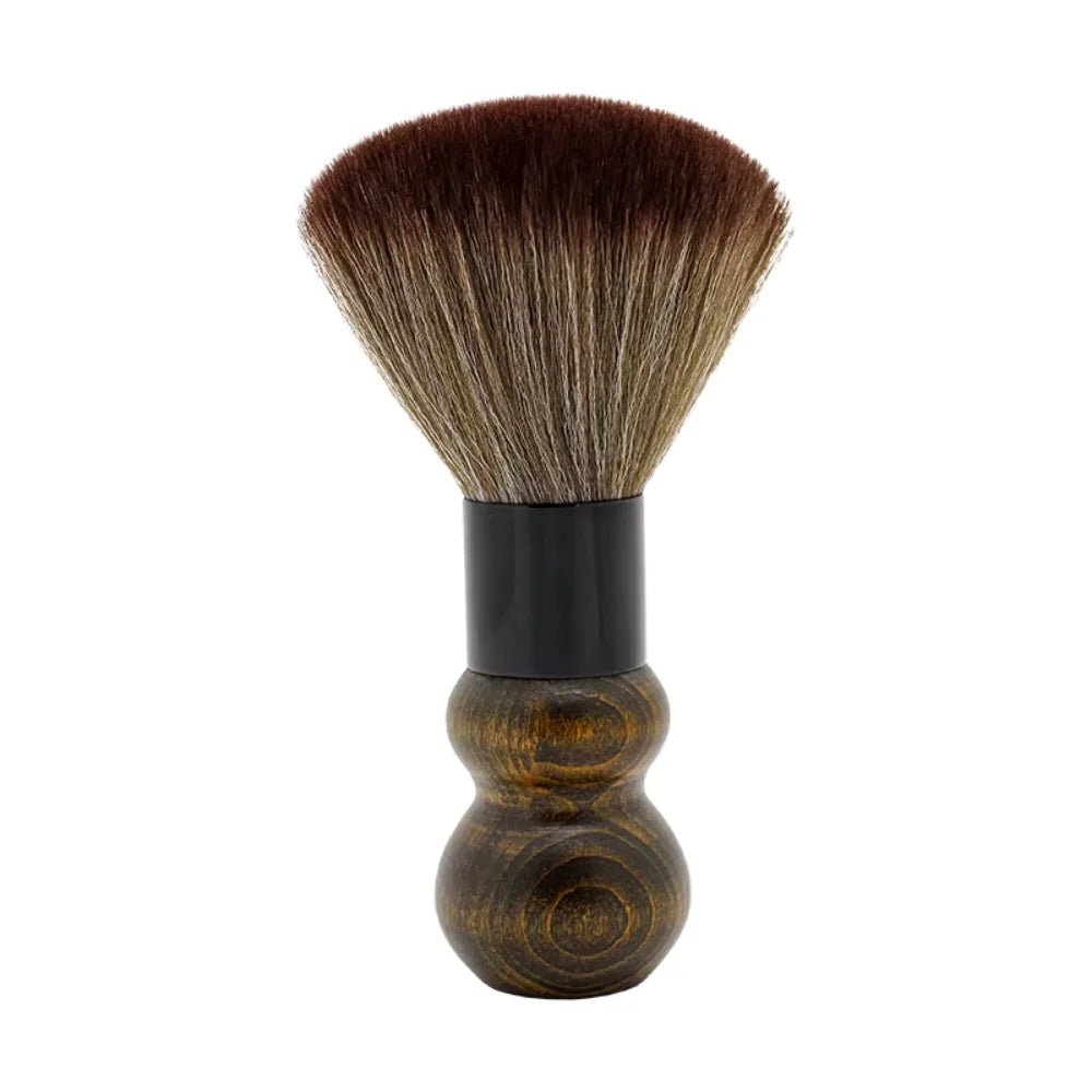 Neck Brush with Round Wood Handle & Gold Accents – Model 510