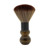 Neck Brush with Round Wood Handle & Gold Accents – Model 510
