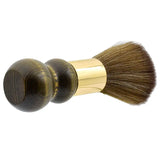 Neck Brush with Round Wood Handle & Gold Accents – Model 510