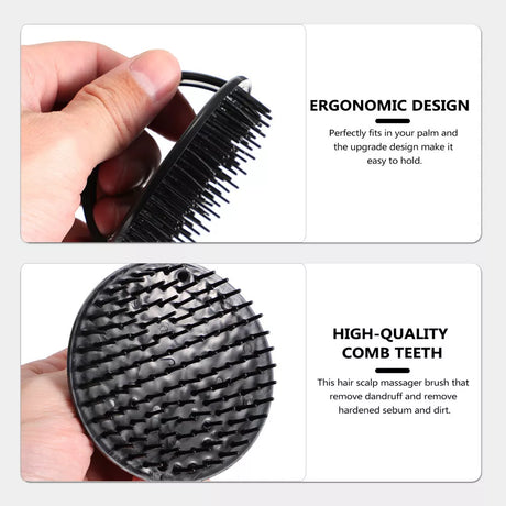 Black Scalp Massage Brush – Pack of 1 , 6 or 12 for Relaxation (Choose the Size)