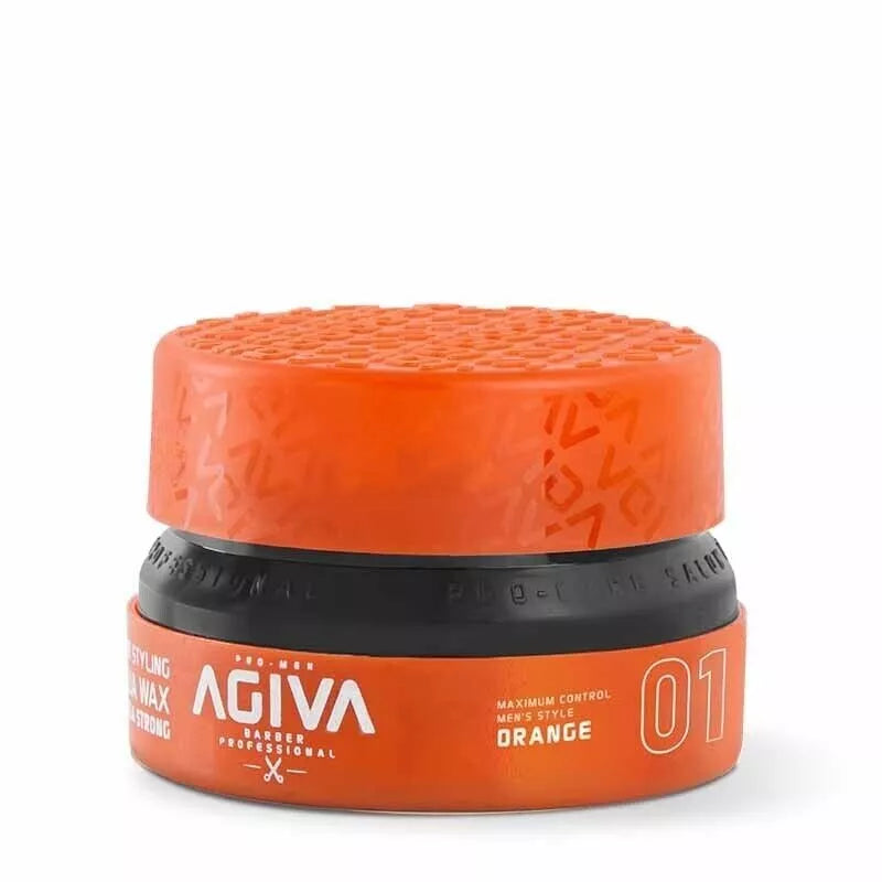 3x Agiva Aqua Wax 01 Strong - 155ml - Orange
