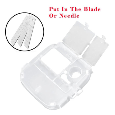 Baoblade Yellow Sharps Bin Needle Blade Waste Disposal Container With Locking Lid 1.0L