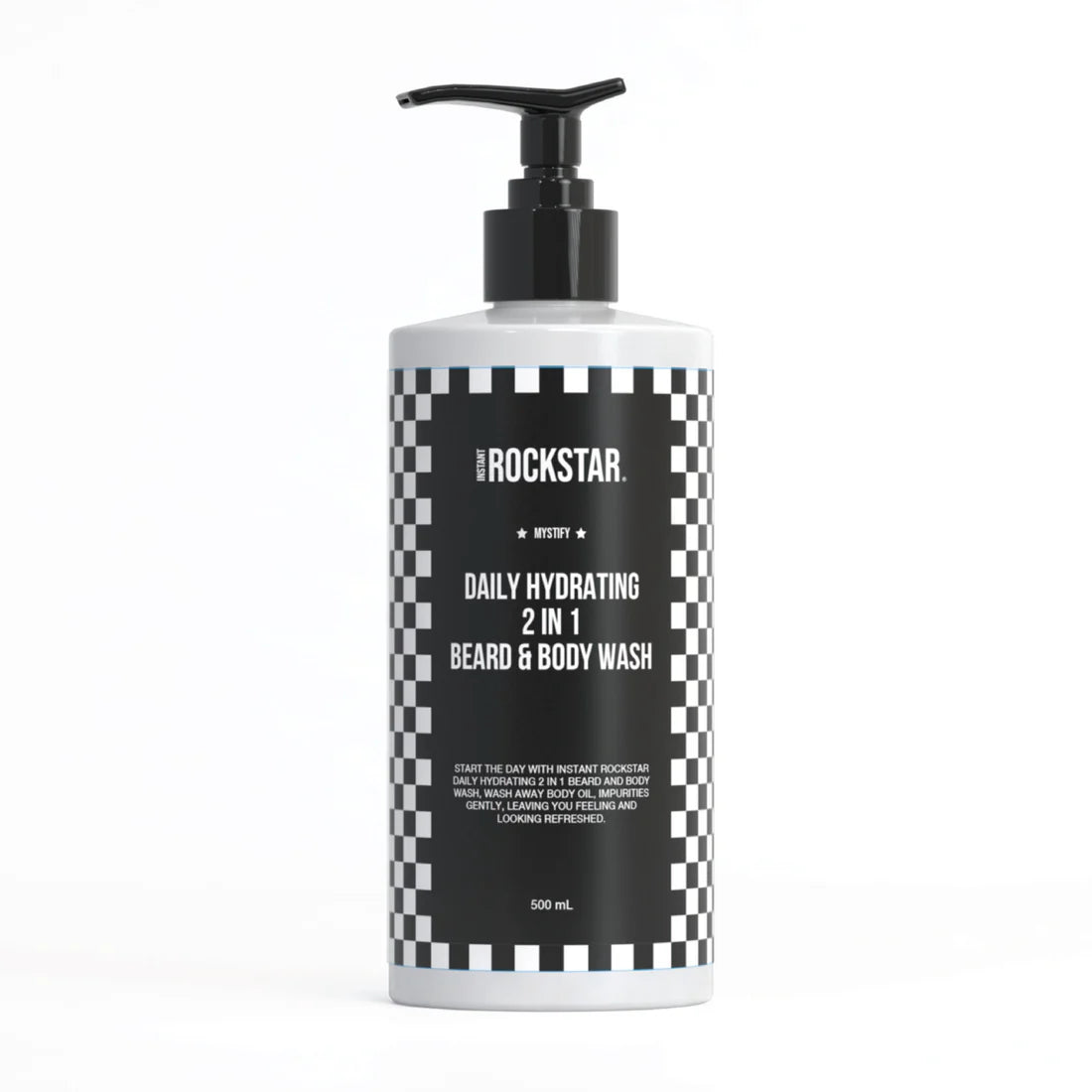 Instant Rockstar 2 in 1 Body & Beard Wash - 500ML