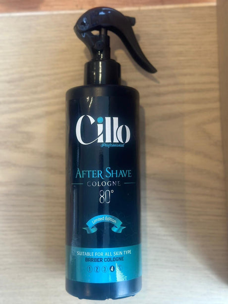 2x400ml Cillo Eau De Aftershave Cologne Gold Spray Blue - Barber Salon After Shave