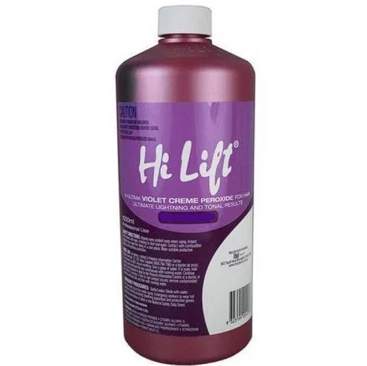 Hi Lift Violet 40 Vol 12% Cream Peroxide 1L - Maximum Lift & Tone for Brilliant Blonde Results