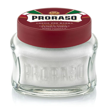 Proraso Sandalwood & Shea Butter Nourish Pre-Shave Cream 100ml - Red