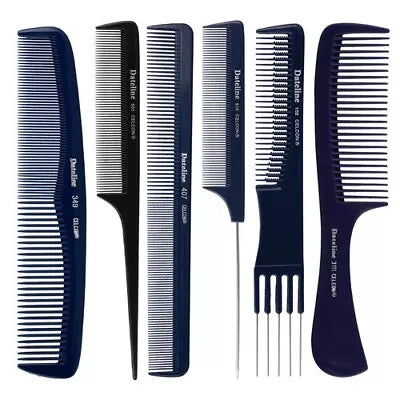 Dateline Professional Blue Celcon Styling Comb 17.5cm - 400