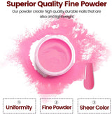 NBHS 56-Color Dip Powder Nail Kit – Acrylic Starter Set with Base & Top
