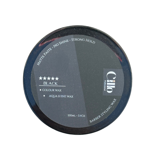 Cillo Black Colouring Aqua Hair Gel Wax Full Force White Hair Cover - 100ml Hair Color Wax