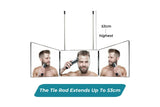 3 Way Trifold Mirror 360 Degree Folding Mirror for Make Up Hair Styling Shaving Grooming Adjustable Height Brackets