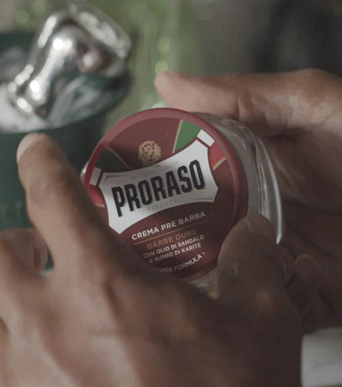 Proraso Sandalwood & Shea Butter Nourish Pre-Shave Cream 100ml - Red