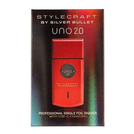 StyleCraft By Silver Bullet Electric Shaver Uno Single Foil Red